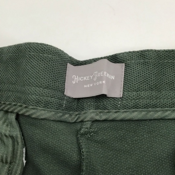 Hickey Freeman Men’s Classic Modern Fit Shorts Green Elastic Casual NWT Size 38 - Picture 4 of 10